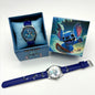 Kawaii Stitch Quartz Watch in Gift Box - Cute Heart Anime Watch, Unisex
