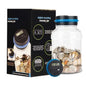 1.8L (61 fl oz) Smart Coin Counter Jar - Transparent Large Capacity Money Bank for USD, Euro, Pound Sterling