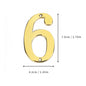 1Pcs 3Inch Metal House Numbers with M2 Screws Solid Zinc Alloy Mailbox Numbers 3D Address Numbers for Outside House Apartment