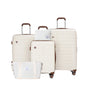 5-Piece Travel Luggage Set – 3 Hardshell Suitcases with Double Spinner Wheels & TSA Lock, Waterproof Duffel & Toiletry Bag