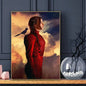 Classic Movie The Hunger Games Poster Sticky Wall Art Printing Waterproof Home Living Bed Room Bar Aesthetic Decor