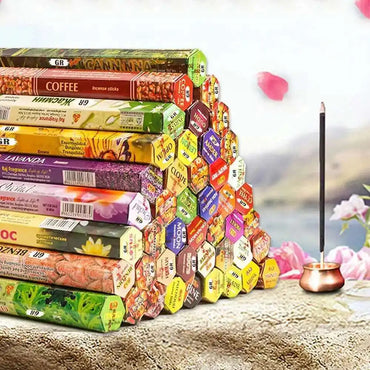 20-Pack Sandalwood & Agarwood Incense Sticks 23 cm (9.1 in) Long-Lasting Fragrance for Home, Bedroom, Bathroom, Meditation