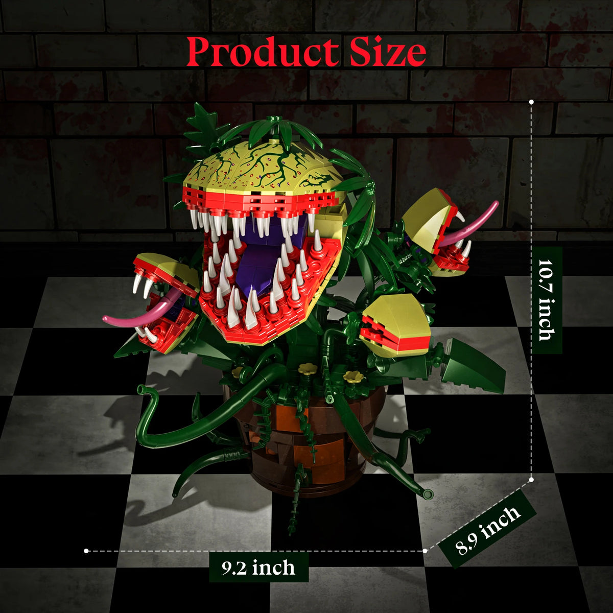 Audrey II-Inspired Horror Plant Building Block Kit