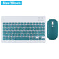 Mini Wireless Bluetooth Keyboard and Mouse — Portable Slim Rechargeable Keyboard for iPad, iPhone, Android Tablets, Samsung, Xiaomi, Mac & Windows