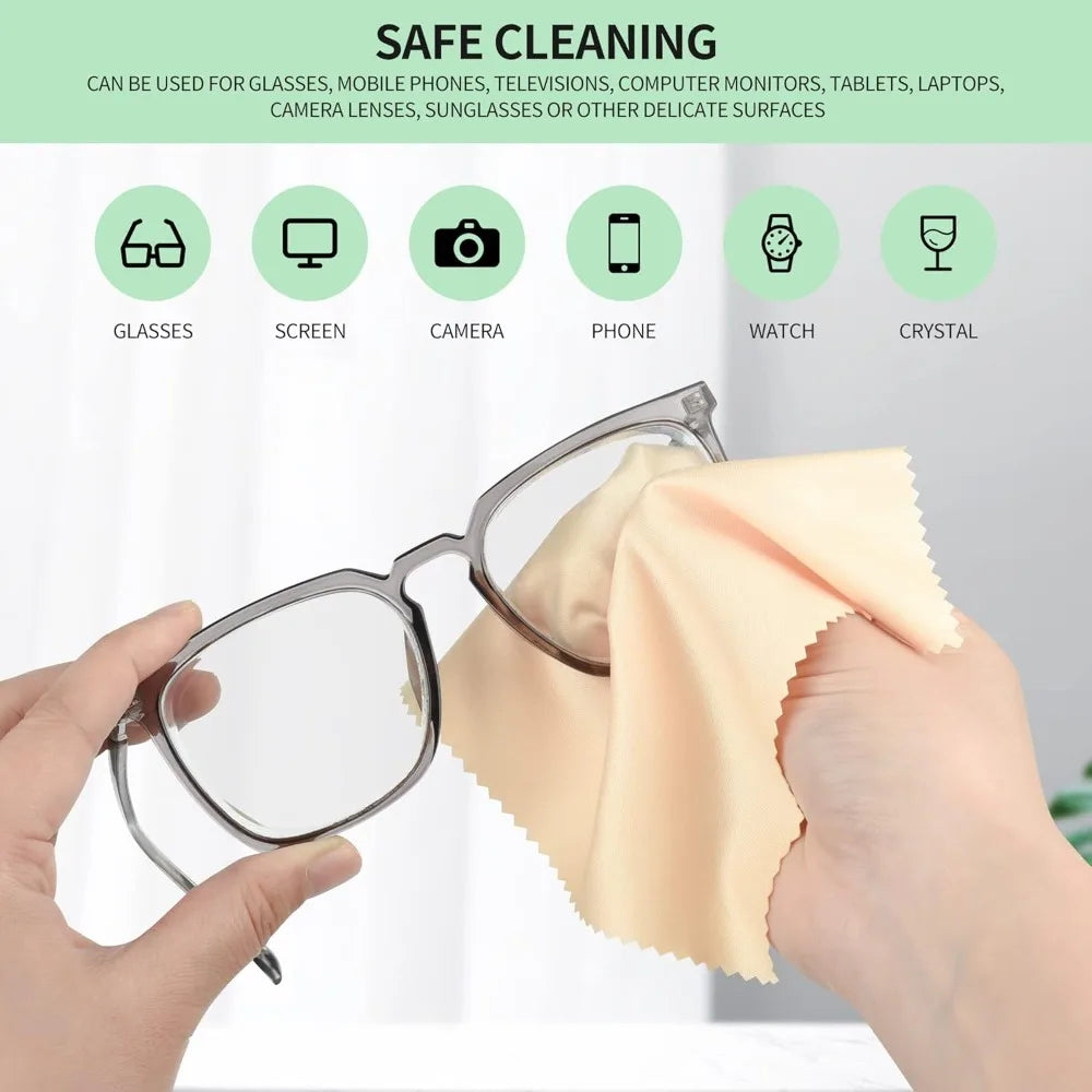 18-Pack Microfiber Cleaning Cloths, 6 x 7 Inches, Multicolor