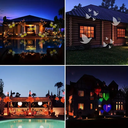 Snowflake USB LED Projector Rotating Light for Outdoor & Indoor Christmas Decor