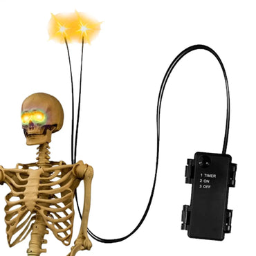 Battery-Powered Halloween Light-Up Eyes - Red, Green, Yellow or Purple