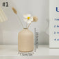 Ceramic Decorative Vase for Dried Flowers & Hydroponic Plants, Modern Table Ornament for Living Room Bedroom Office