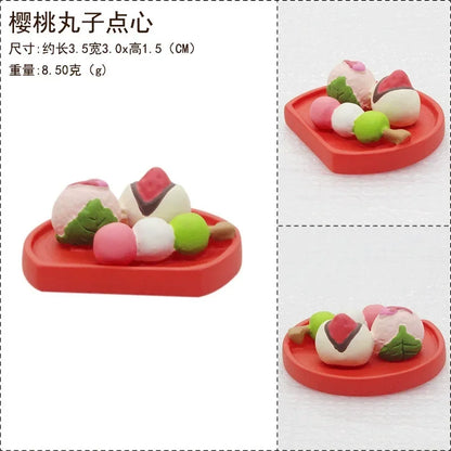 Cute Cat Ornament Admiring Flowers Scene ZAKKA Cherry Blossom INS Trendy Toy DIY Resin Handicraft Ornament