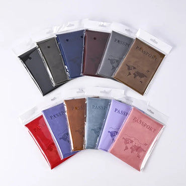 Colorful PU Passport Holder - Travel Passport Cover with ID & Card Slots