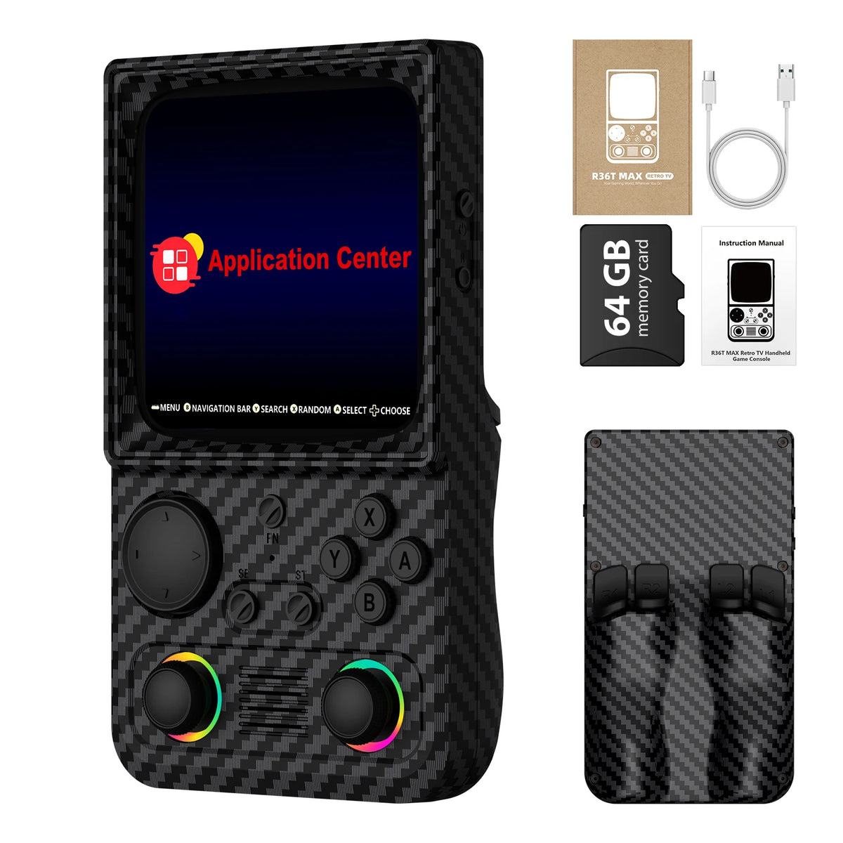 AISLPC RG40 MAX Retro Handheld Game Console - Hall Effect Joysticks, 22000+ Games, 4.0" IPS, EmuELEC, Wi-Fi, 64/128GB