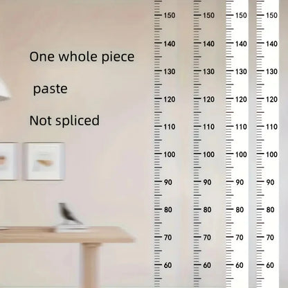 2m Wall Height Measurement Card - Easy-to-Read Durable PC Material Writeable & Removable Ideal for Room Decor Wall Decorations