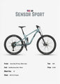Luxury Mountain Bike Famous Bicycle Parameter Minimalist Poster Canvas Painting Wall Pictures Home Room Decor Bike Lover Gifts