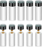 5/10-Pack 12mm Screw-On Pool Cue Tips with Ferrules — Leather Billiard Cue Tip Replacements