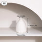 Ceramic Decorative Vase for Dried Flowers & Hydroponic Plants, Modern Table Ornament for Living Room Bedroom Office