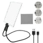 5X Hands-Free Neck Magnifier with LED Light — 9.4×6.5 in (240×170 mm) Large Reading Lens, Dimmable & Rechargeable, 3-in-1 Neck/Handheld/Stand