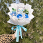 Kawaii Cat Plush Bouquet with Artificial Flowers — Cute Plush Doll Gift for Her, Valentine, Birthday, Graduation