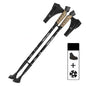 Telescopic Trekking Poles 2-Pack - Adjustable 26–53 in (66–135 cm) Lightweight Aluminum Hiking Poles with Cork Handle & Copper Locking System
