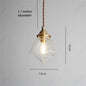 European-style Simple Retro LED Glass Chandelier Restaurant Living Room Aisle Balcony Bedside Decorative Lighting