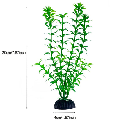 Artificial Aquarium Plants — Plastic Underwater Decorations for Fish Tanks, Realistic Aquarium Decor