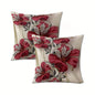 VIKAMA's modern floral pattern pillowcase is durable and serves as a decorative cushion cover for both home and bedroom use