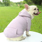 Winter Hoodie Pet Coat for Dogs & Cats, Soft Polyester Puppy Jacket with Hood and Pocket, Fits Small to Large Breeds (Chihuahua, French Bulldog)