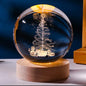 Christmas unique 3D crystal ball lights with Galaxy and planetary projection USB nightlights for couples gift atmosphere lights