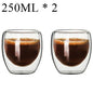 Double Wall High Borosilicate Glass Mugs - Insulated Heat-Resistant Coffee & Tea Cups (2-18 pcs Set)