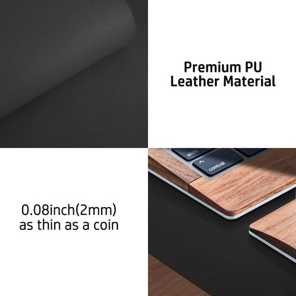 Large Waterproof PU Leather Desk Mat for Office & Home — Keyboard, Mouse & Writing Pad