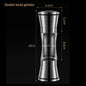 2-in-1 Salt & Pepper Grinder - 304 Stainless Steel Manual Mill with Dual Chambers & Adjustable Coarseness