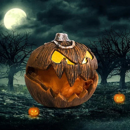 Noise-Activated Halloween Pumpkin Light and Sound Decoration
