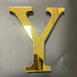 Gold Mirror 3D Letter Wall Stickers – Acrylic Peel & Stick Decor