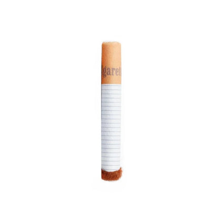 Funny Plush Squeaky Chew Toy Cigarette Design for Small & Medium Dogs, Interactive Pet Gift