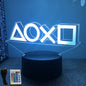 Neon Gamer 3D LED Night Light RGB – Gaming Table Lamp for Kids, Bedroom & Gamer Room