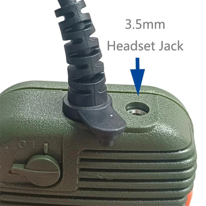AR-152 PTT Speaker Microphone 2-Pin K-Type Handheld Mic for Two-Way Radios