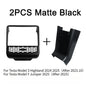 Rear Screen Cover Protector Frame Back Air Vent Trim White ABS Car Interior Accessory for Model Y Juniper