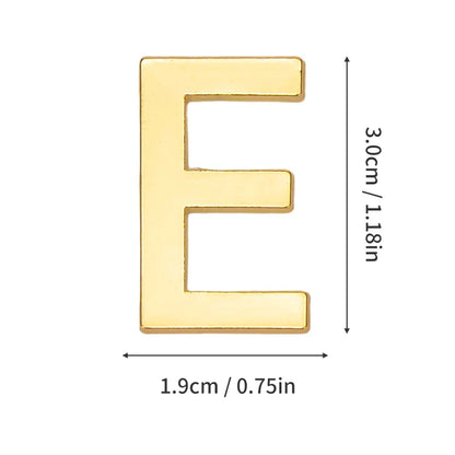 1Pcs Metal Self Adhesive House Number English Alphabet Letters for Apartment Room Door Plate Table Mailbox Number Stickers 3*2cm