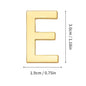 1Pcs Metal Self Adhesive House Number English Alphabet Letters for Apartment Room Door Plate Table Mailbox Number Stickers 3*2cm