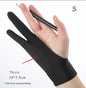 Two-Finger Anti-Touch Drawing Gloves for Tablets – Anti-Fouling Artist Screen Touch Gloves
