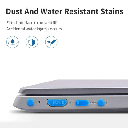 16-Pack Silicone Laptop Dust Plugs Universal USB-C USB HDMI Audio SD Port Protectors