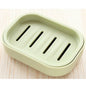 Double Layer Drain Soap Dish Portable Plastic Soap Holder for Bathroom & Travel (4.13 x 2.95 x 0.79 in / 10.5 x 7.5 x 2 cm)