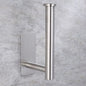 Stainless Steel Wall Mount Paper Holder Adhesive & Free-Nail Toilet Tissue Towel Shelf, Brushed Gold White Black