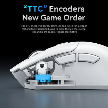 Wireless Gaming Mouse 18000 DPI — 1000Hz Polling, Tri-Mode (Bluetooth/2.4GHz/Wired), Rechargeable 6-Button Macro Mouse