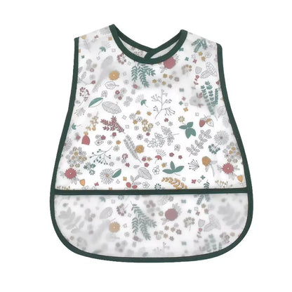 2023new Cartoon Pattern EVA Waterproof Pocket Lunch Feeding Bibs