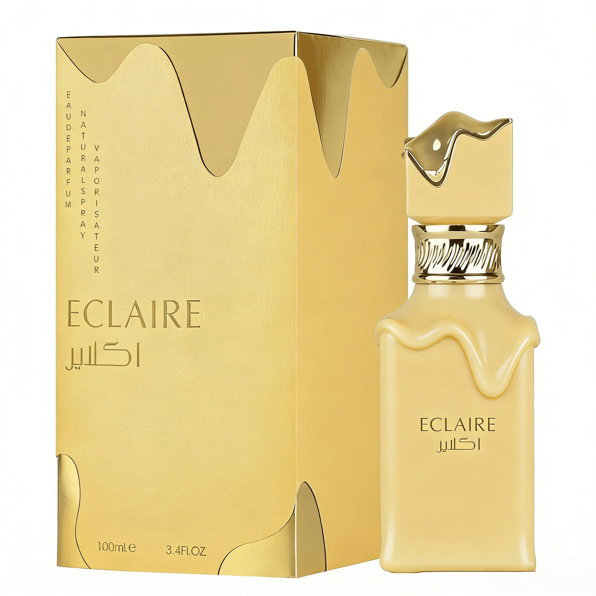 Lattafa Eclaire Banoffi Eau de Parfum for Women – Gourmand Sweet Fruity Musky Long-Lasting Fragrance, 100ml