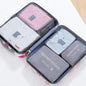 6-Piece Travel Packing Cubes Set – Waterproof Oxford Organizer for Women's Clothes & Underwear (Hand Washable)
