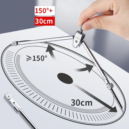 Metal Drawing Compass Set for Students — Exam-Grade Precision, Replacement Leads, 2/4/5-Piece Sets