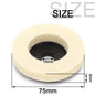 Wool Felt Polishing Wheel 50/75 mm (2.0 in / 3.0 in) Angle Grinder Disc for Metal Marble Glass Ceramic - 1pc