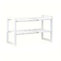 Stackable Cabinet Organizer Shelves for Kitchen & Pantry - Adjustable Under-Sink & Counter Storage