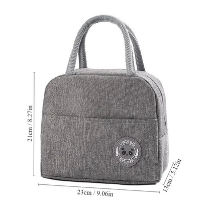 Insulated Bento Lunch Bag with Aluminum Foil Lining - Thermal Meal Bag for Students & Office